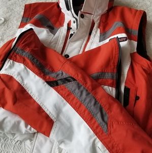 Spyder mens large 2-1 covertable ski jacket